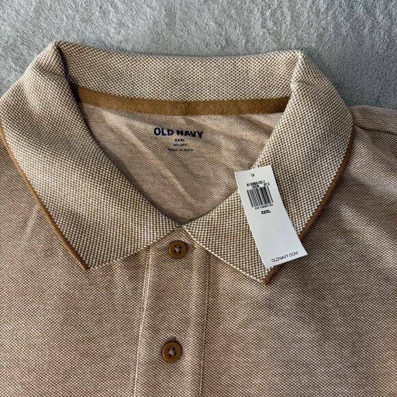 Old navy Classic Fit Pique Polo, beige, XXXL - Picture 4 of 4